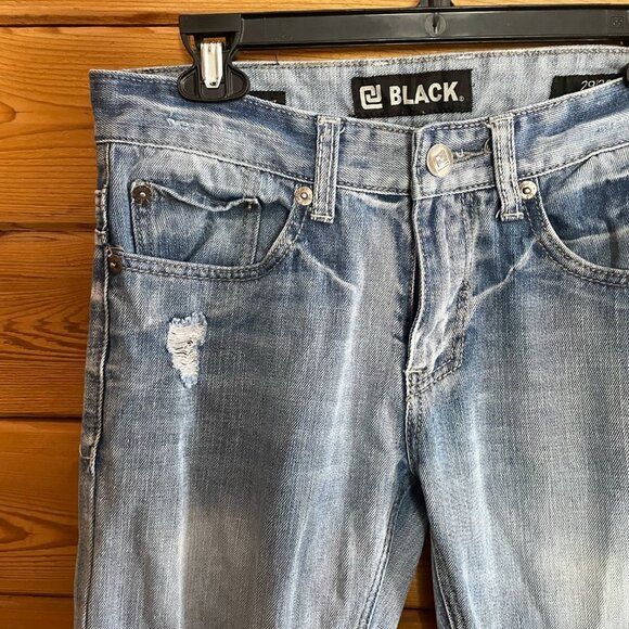 CJ Black Low Rise Slim Straight Jeans 29/32 - Picture 3 of 8